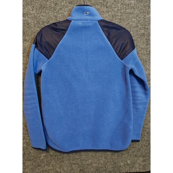 Vineyard Vines Blue Fleece Pullover XXS Women's 1/4 Zip - Picture 2 of 3